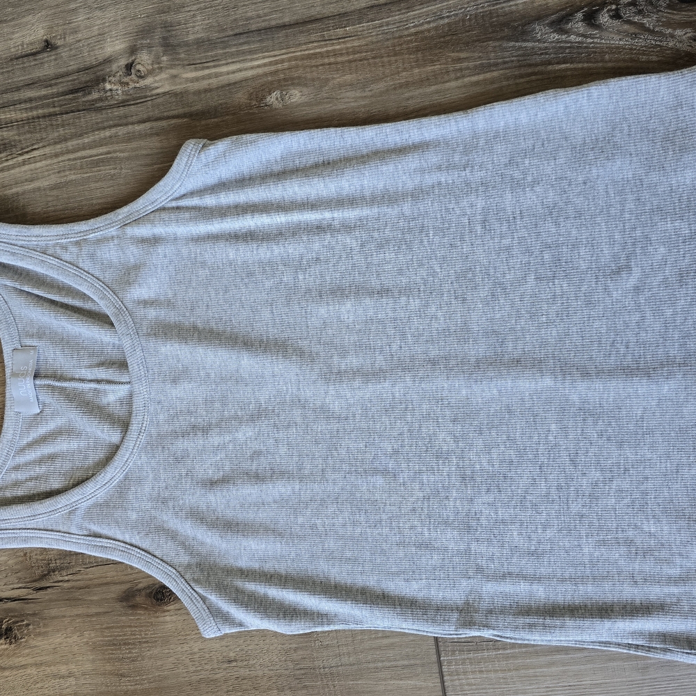 Nuuds Light Gray Women's Slinky Rib Tank Top